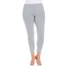 24seven Comfort Apparel Womens Plus Slim Mid Rise Ankle Pant In Gray