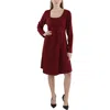 24seven Comfort Apparel Plus Womens Crewneck Knee Length T-shirt Dress In Multi