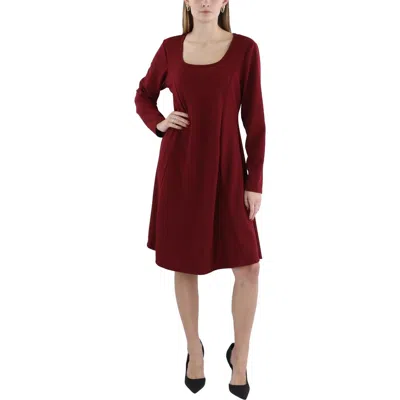 24SEVEN COMFORT APPAREL WOMENS SKATER MINI FIT & FLARE DRESS