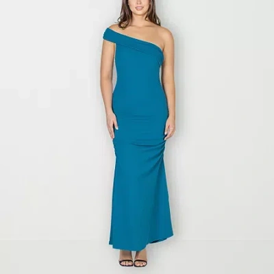 24seven Comfort Apparel Womens Sleeveless Maxi Dress In Blue