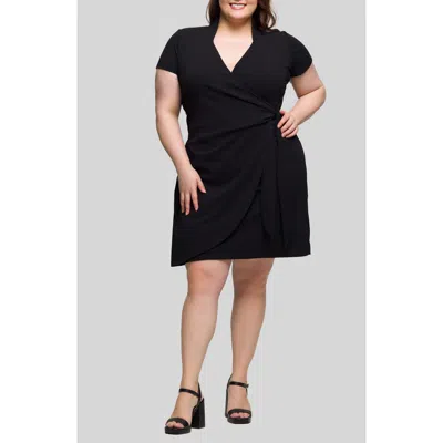 24seven Comfort Apparel Wrap Dress