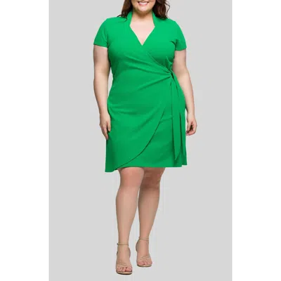 24SEVEN COMFORT APPAREL 24SEVEN COMFORT APPAREL WRAP DRESS