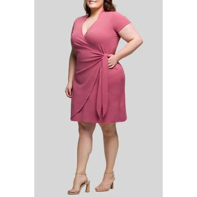 24seven Comfort Apparel Wrap Dress
