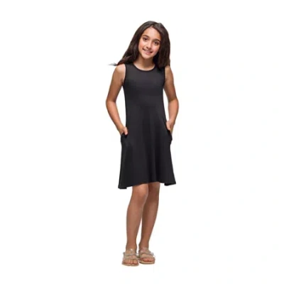 24sevenkid Big Kid Girls Sleeveless A-line Dress In Black