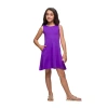 24sevenkid Big Kid Girls Sleeveless A-line Dress In Purple