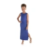 24sevenkid Big Kid Girls Sleeveless Maxi Dress In Blue