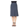 24sevenkid Casual Elastic Waist A-line Skirt In Gray