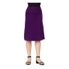 24sevenkid Casual Elastic Waist A-line Skirt In Purple