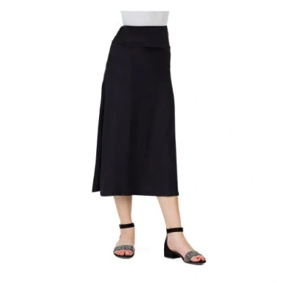 24sevenkid Elastic Waistline Maxi Skirt In Black
