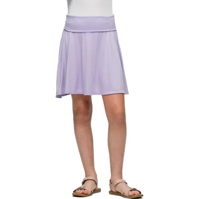 24sevenkid Foldover Waist Flared Knee Length Skirt In Purple
