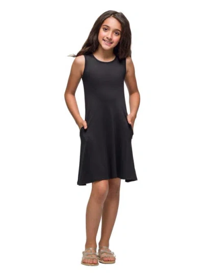 24sevenkid Sleeveless Pocket Swing Dress In Black