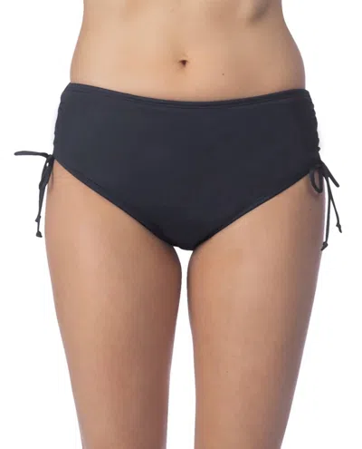 24th & Ocean Adjustable Brief Tankini Bottom In 24o Black