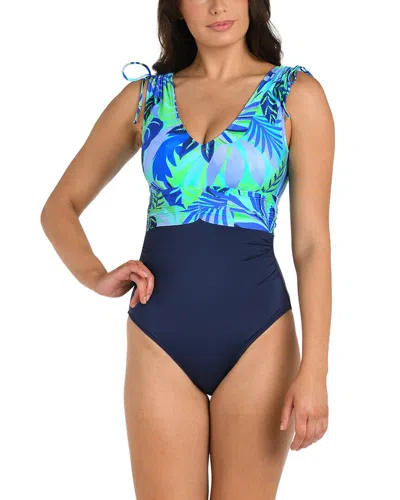 24th & Ocean 24th And Ocean Aegean Tropics Swimsuit In Blue
