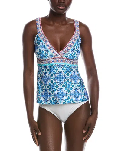 24th & Ocean 24th And Ocean Beachside Tile Tankini Top In Multi