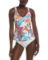 24th & Ocean 24th And Ocean Francesca Tankini Top In Multi