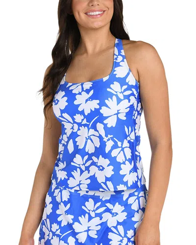 24th & Ocean 24th And Ocean Marseille Tankini Top In Blue