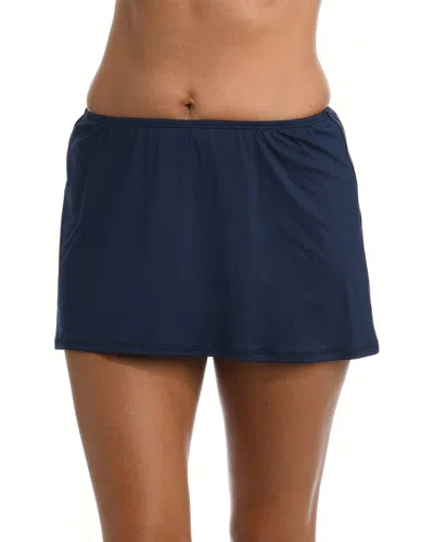 24th & Ocean 24th And Ocean Solid Skirted Pant In Blue