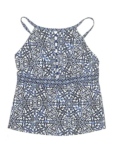 Pre-owned 24th & Ocean Swimsuit Top Blue Swimwear