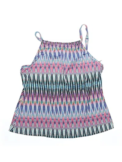 Pre-owned 24th & Ocean Swimsuit Top Blue Swimwear
