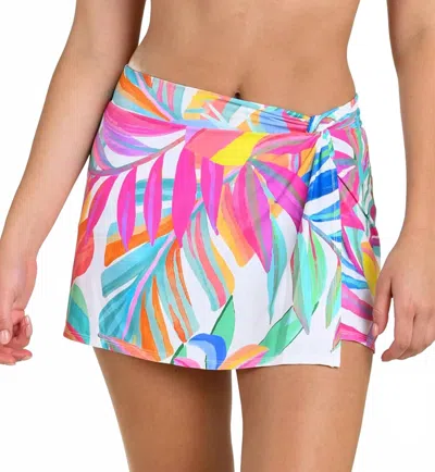 24th & Ocean Twist Front Bottom Skort In Cordoba In Multi