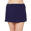 24th & Ocean Women's Swim Skort In Navy In Blue