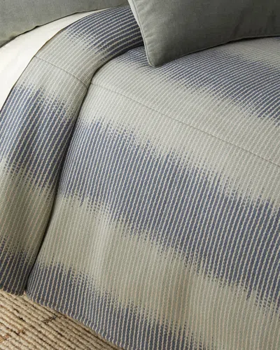 25 Mackenzie Lane Low Country Birds Watercolor Queen Coverlet In Blue