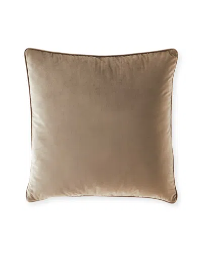 25 Mackenzie Lane Safari Velvet Pillow - 22"sq In Brown