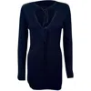 25 Union Women's Black Knitted Dress Melody With Decorated Neckline In Black
