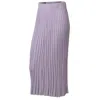 25 Union Women's Pink / Purple Pleated Midi Skirt Lavender In Pink/purple