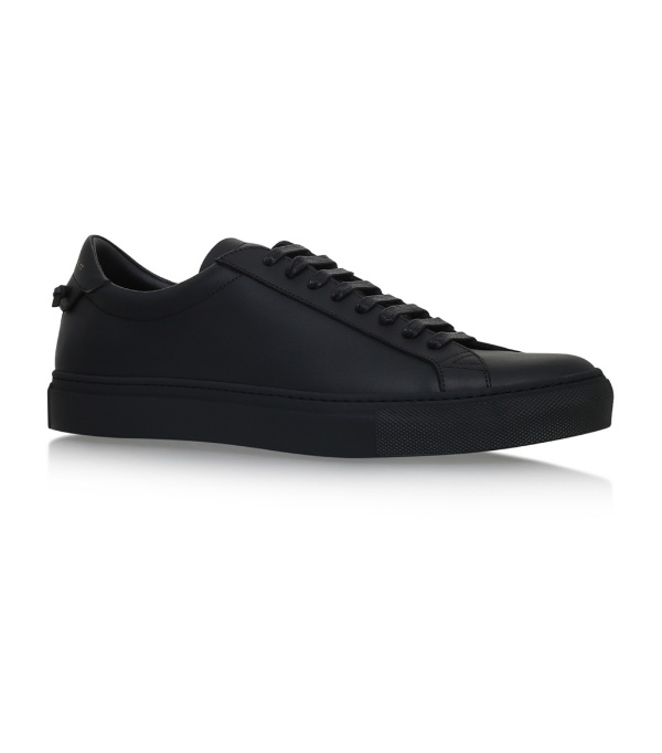 Givenchy Leather Urban Street Low Top Sneakers In 001 Black | ModeSens