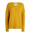 RE/DONE RE/DONE OVERSIZED V-NECK SWEATER,15125288