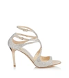 JIMMY CHOO IVETTE 85 CRYSTAL SANDALS,14859543