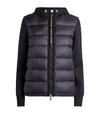 MONCLER QUILTED ZIP-UP HOODED CARDIGAN,15162471