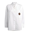 SANDRO EMBROIDERED PATCH SHIRT,15175679