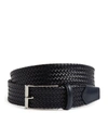 CORNELIANI WOVEN LEATHER BELT,15191366