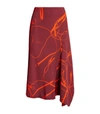 VICTORIA BECKHAM DRAPED MIDI SKIRT,15125125