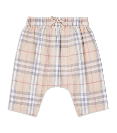 Burberry Babies' Kids Vintage Check Trousers In Beige