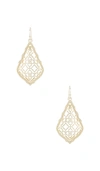 Kendra Scott Addie Statement Earrings In Gold