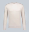 Loro Piana Girocollo Seamless Cashmere Sweater In Beige