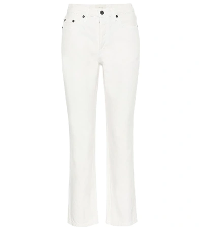 The Row Christie High-rise Straight-leg Jeans In White