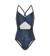 ADIDAS BY STELLA MCCARTNEY PRIMEBLUE SNAKE-PRINT SWIMSUIT,P00454292