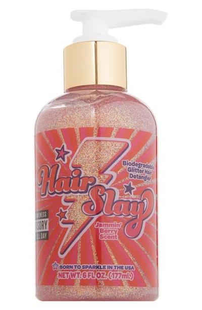 Sunshine & Glitter Kids' Hair Slay Glitter Detangler In Pink