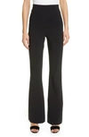 Chiara Boni La Petite Robe Venusette High-waist Straight-leg Pants In Black