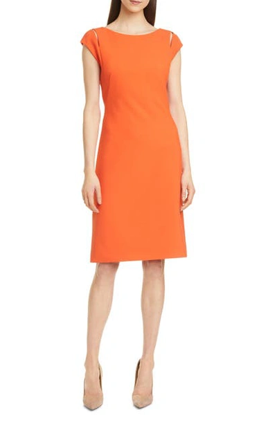 open lace back dress Orange Hugo Boss Dress – Boutique Option
