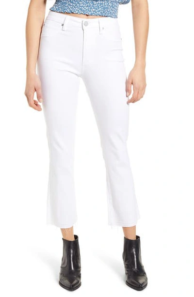 Articles Of Society London Crop Flare Jeans In Carlin White