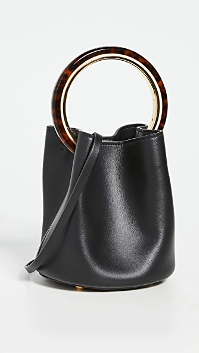 Marni Pannier Shoulder Bag In Black