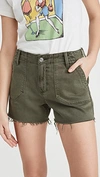 PAIGE MAYSLIE UTILITY SHORTS VINTAGE IVY GREEN,PDENI41087