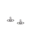 Vivienne Westwood Solitaire Small Stud Earrings In Silver