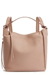 Allsaints Small Kita Convertible Leather Backpack In Nude Pink