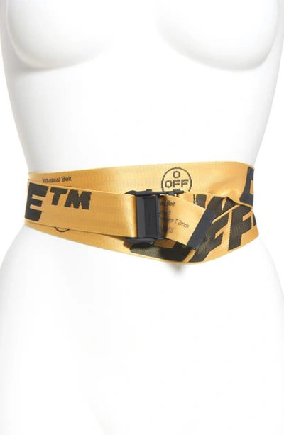 Off-white New Industrial Belt In Yellow Black